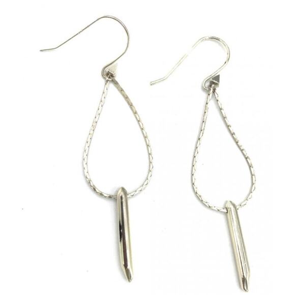 Stella & Dot Women's Gold Pleated Rebel Drop Earrings - Picture 1 of 3